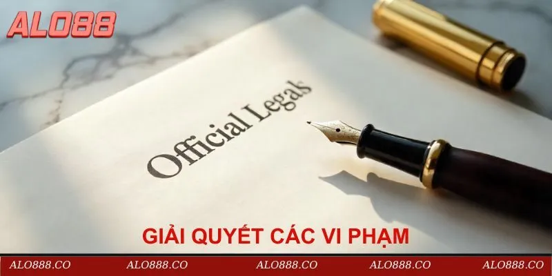 Giải quyết các vi phạm